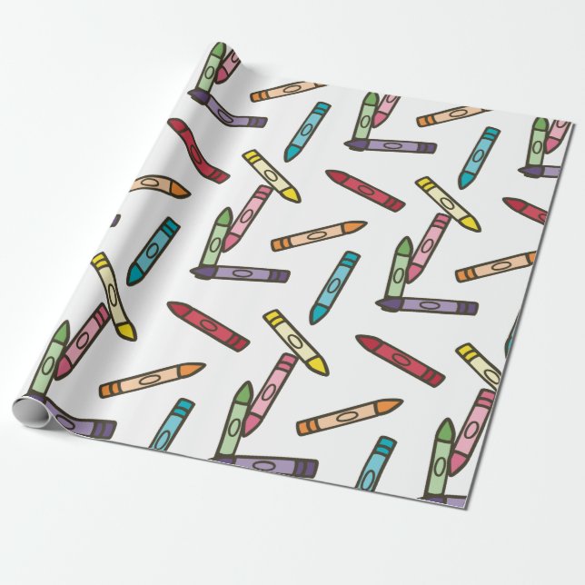 Papel De Presente Camarões coloridos (Desenrolado)