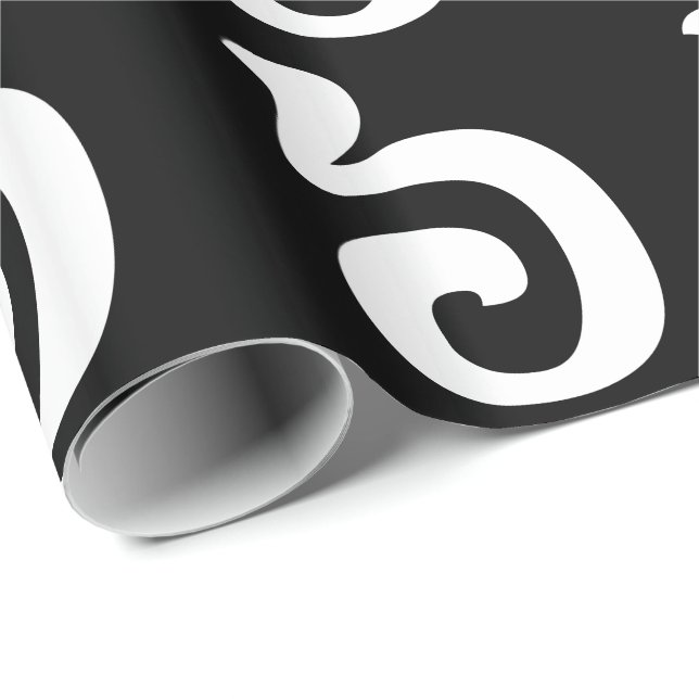 Papel De Presente Cambojano Número 6 / Seis / ៦ (Pram Muamij) Khmer (Ponta do rolo)