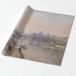 Papel De Presente Camille Pissarro - O Sena e o Louvre