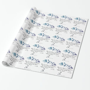 Papel De Presente Caminhando pelas montanhas O Universo sussurra Bem