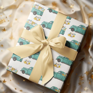 Papel De Presente Caminhão de Abóbora do Dia de Ação de Graças do Ou