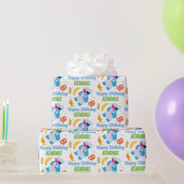 Papel De Presente Caminhão de Comida do Monstro das Cookies da Rua S