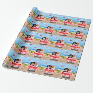 Papel De Presente Caminhão do Dia dos Namorados do Cão Havanês