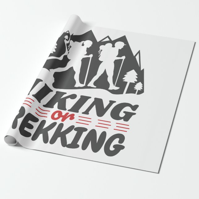 Papel De Presente Caminho ou Trekking (Desenrolado)