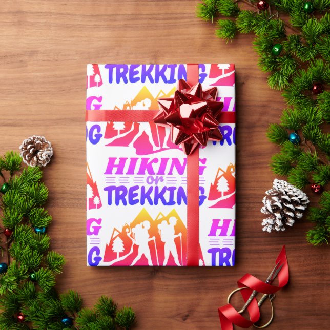 Papel De Presente Caminho ou Trekking (Presente de Natal)