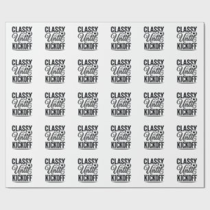 Papel De Presente Camisa Clássica Até o Pontapé Inicial de Futebol D