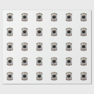 Papel De Presente Camisa Contagem Regressiva de Doces de Halloween V