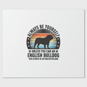 Papel De Presente Camisa de Amante de Cachorro Vintage Sunset Englis