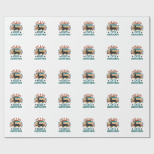 Papel De Presente Camisa de Amante de Dachshund Gráfico de Cachorro