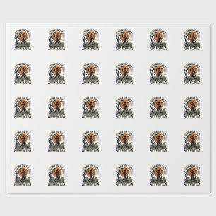 Papel De Presente Camisa de Bruxa Bebendo Sips e Feitiços Vintage Ha