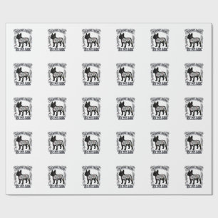 Papel De Presente Camisa de Bulldog Francês Floral Vintage Amante de