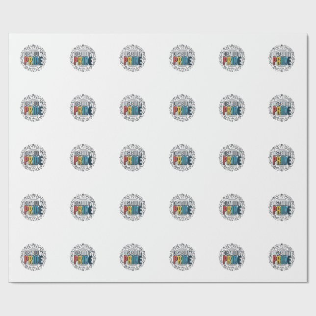 Papel De Presente Camisa de Conscientização Inclusiva Orgulho da Def (Aberto)