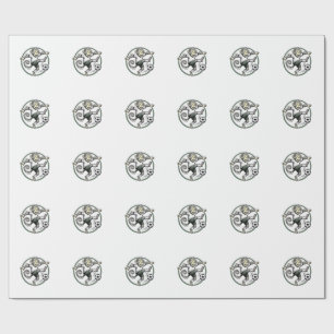 Papel De Presente Camisa de Desenho de Jogador de Futebol Macaco Vin