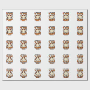 Papel De Presente Camisa de Halloween da Mamãe Peru com Fantasma de