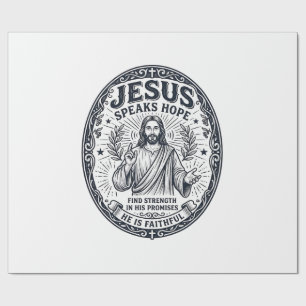 Papel De Presente Camisa de Inclusão da Comunidade Surda Jesus ASL C