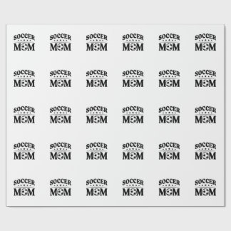 Papel De Presente Camisa de Mãe de Futebol Vintage Vector Design_1