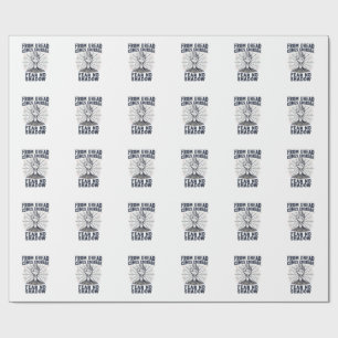 Papel De Presente Camisa de Motivação de Terror com Citação de Corag