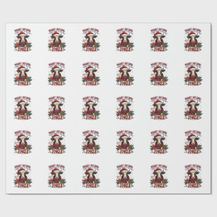 Papel De Presente Camisa de Natal Engraçada Vintage Vaca Highland Si