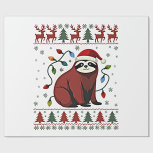 Papel De Presente Camisa de Natal para Presente de Amante de Preguiç