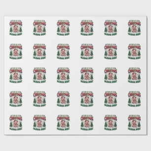 Papel De Presente Camisa de pijama de Natal Porco Fofo Férias Desenh