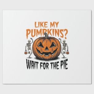 Papel De Presente Camisa engraçada de abóbora esqueleto Halloween Pi