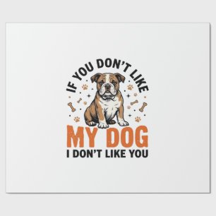 Papel De Presente Camisa engraçada de amante de cães com citação de