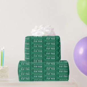 Papel De Presente Camisa engraçada do golfe verde para aniversário d