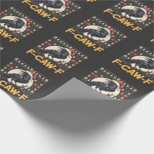 Papel De Presente Camisa Feia de Natal F-Caw-F Festa Corvo Xmas