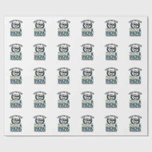 Papel De Presente Camisa Microfone Vintage Títulos Pai e Papai Rock_
