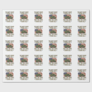 Papel De Presente Camisa Patriótica do Tanque da Memória Militar Des