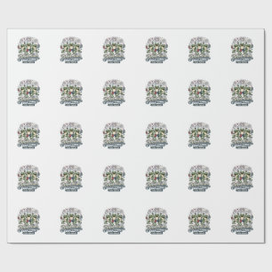 Papel De Presente Camisa Patriótica Vintage Esquadrão do Sapo da Lib