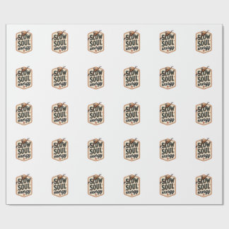 Papel De Presente Camisa Vintage Citação de Preguiça Gráfico de Humo