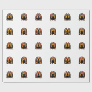 Papel De Presente Camisa Vintage de Halloween Sentimento da Temporad
