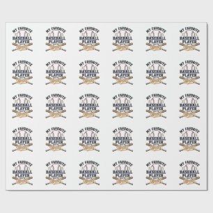 Papel De Presente Camisa Vintage do Jogador Favorito do Pai de Beise