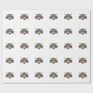 Papel De Presente Camisa Western Floral Vintage de Mãe Vaca das Terr
