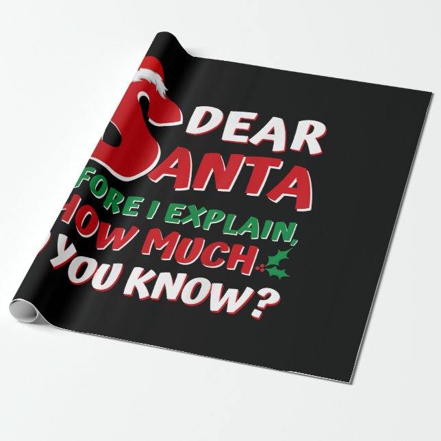 Papel De Presente Camisas De Natal Engraçadas 2024 Crianças Adultos  (Desenrolado)