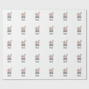 Papel De Presente Camiseta Coelho Mimi Fofo Páscoa Família Combinand