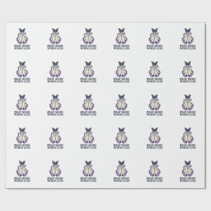Papel De Presente Camiseta Cristã Borboleta Reze Mais Preocupe Menos