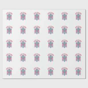 Papel De Presente Camiseta Cristã Vintage Coroa Cruz Jesus É Rei