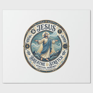 Papel De Presente Camiseta de Bem-Estar do Movimento Suave de Jesus