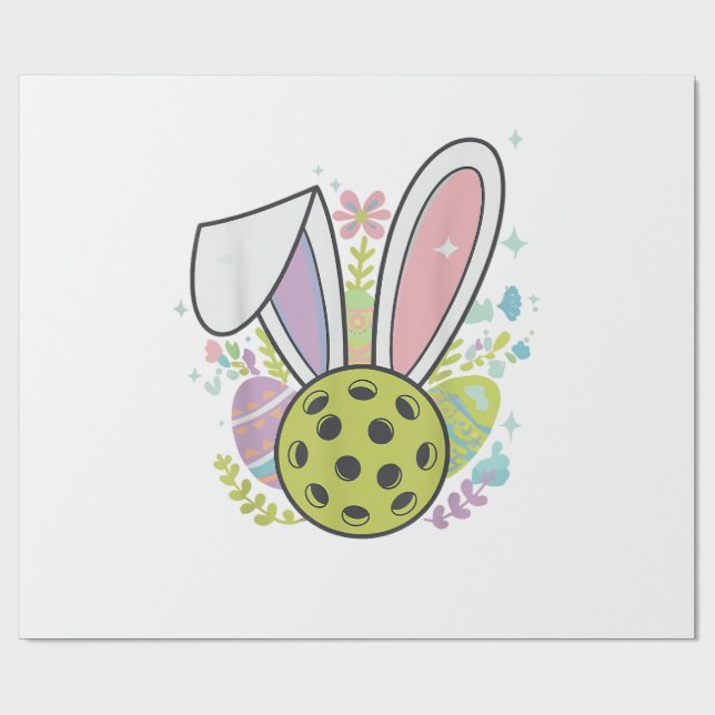 Papel De Presente Camiseta de Páscoa de Pickleball (Aberto)
