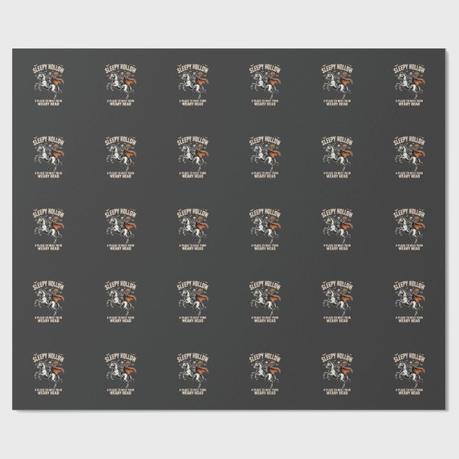 Papel De Presente Camiseta do Cavaleiro Sem Cabeça Sleepy Hollow Hal (Aberto)