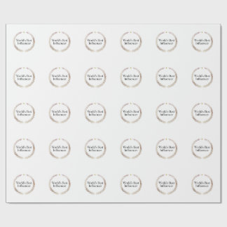 Papel De Presente Camiseta Engraçada de Influenciador Mais Bem-Suced