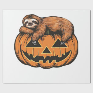 Papel De Presente Camiseta Essencial de Abóbora de Halloween com Pre