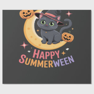 Papel De Presente Camiseta Essencial Estética de Halloween Fofa de G
