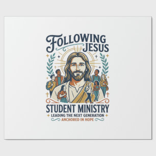 Papel De Presente Camiseta Estilo Acampamento Juvenil Jesus Church M