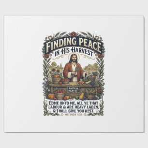 Papel De Presente Camiseta Gráfica Comida Artesanal Feira Jesus Chr