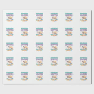 Papel De Presente Camiseta Gráfica Tendência Cascos Unicórnio Luz So