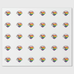Papel De Presente Camiseta Orgulho Coração Você Pode Ser Você Mesmo 