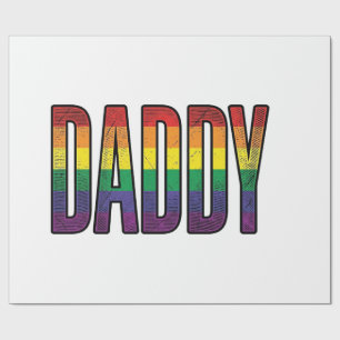 Papel De Presente Camiseta T-Shirt Tipografia Orgulho do Papai Arco-